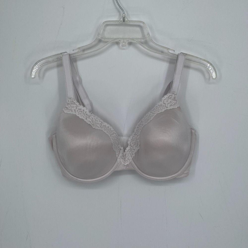 Maidenform Women's Champagne Lace Trim Comfort Devotion Underwire Bra Size 38DD